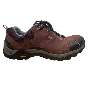 Ahnu Women’s Burgundy Leather Event Waterproof Vibram Sole Hiking Shoes Size 11